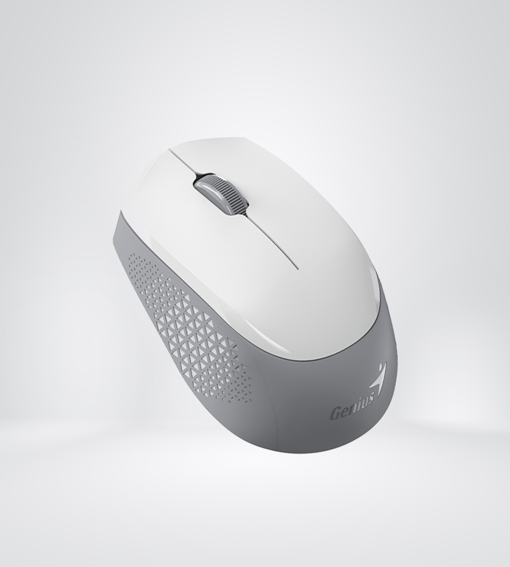 NX-8000S BT WIRELESSBLUETOOTH BLUEEYE SILENT ERGONOMICO WHITE-GRAYa