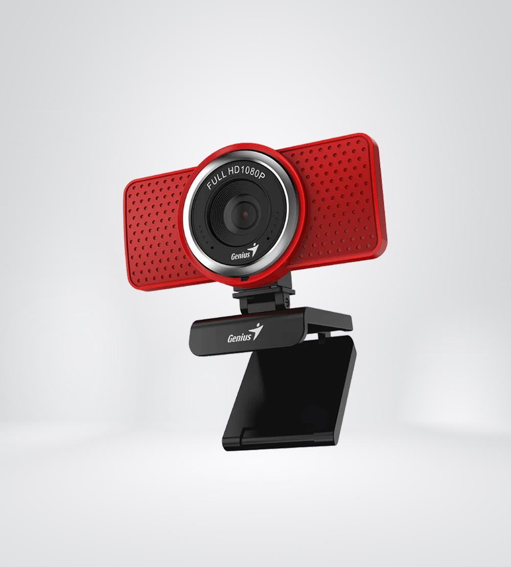 C mara Web GENIUS ECAM 8000 FHD 1080P USB RED TRELOGY