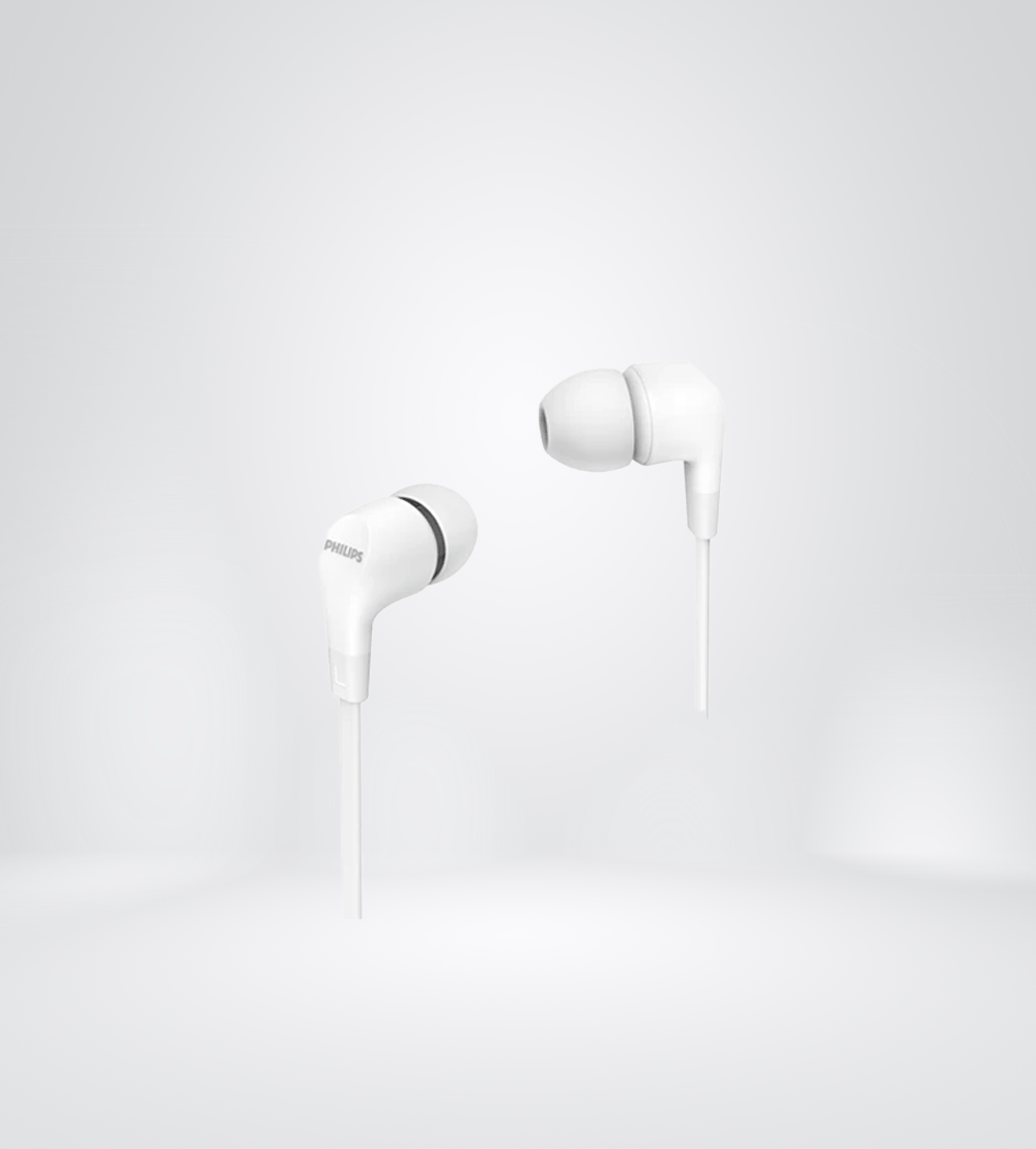 PHILIPS IN-EAR TAE1105BK 3.5MM BASS WHITE