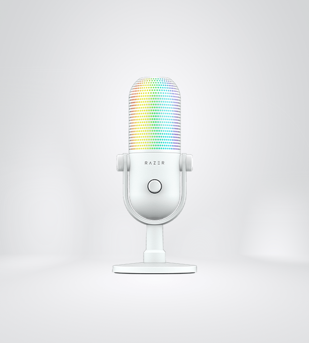 SEIREN V3 CHROMA USB STREAMING SUPERCARDIOIDE CN SENSOR TOUCH SILENT WHITE